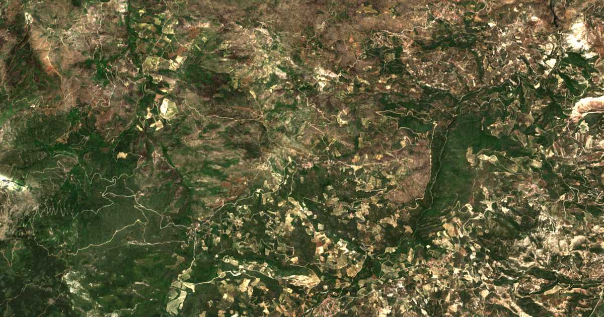 Satellitenkarte von Xanthochórion