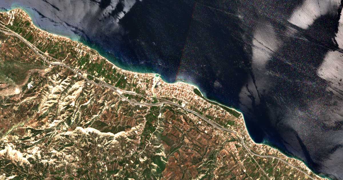 Satellitenkarte von Xylokastro