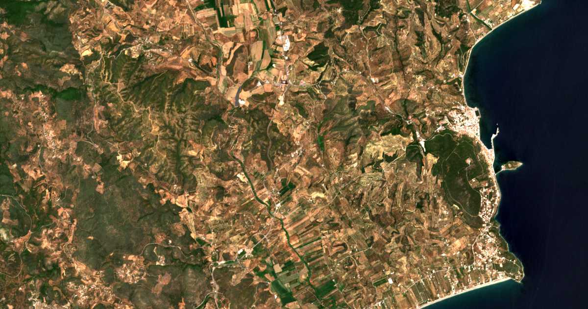 Satellitenkarte von Ágios Vasíleios