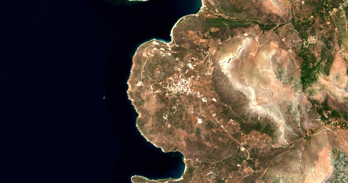 Satellitenkarte von Areopoli