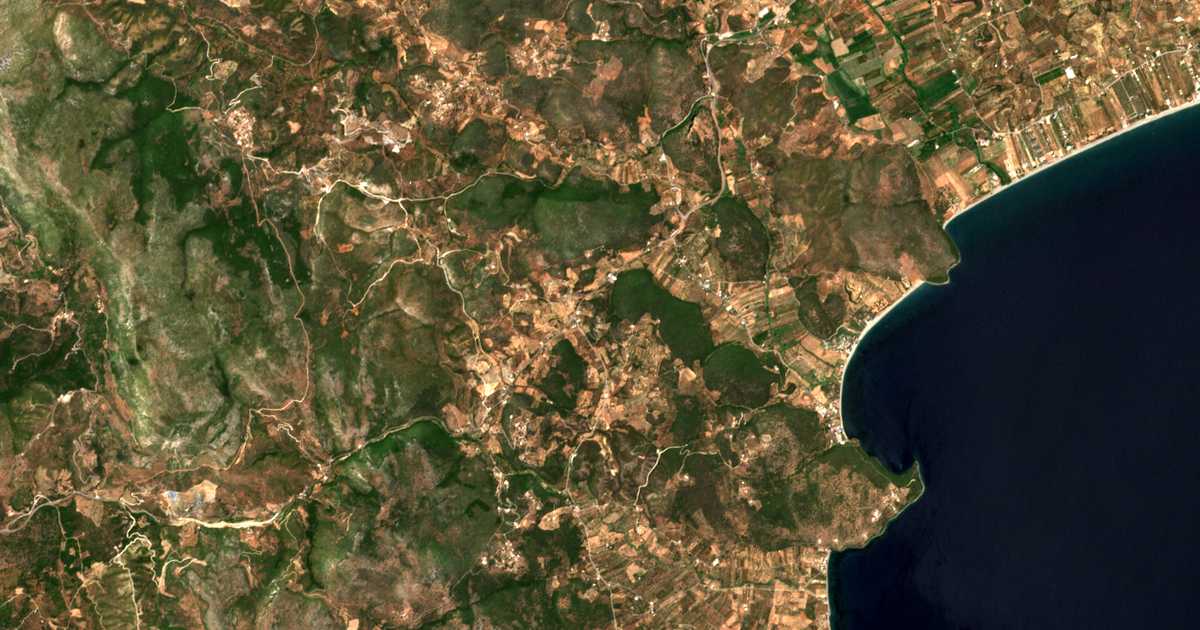 Satellitenkarte von Chosiárion