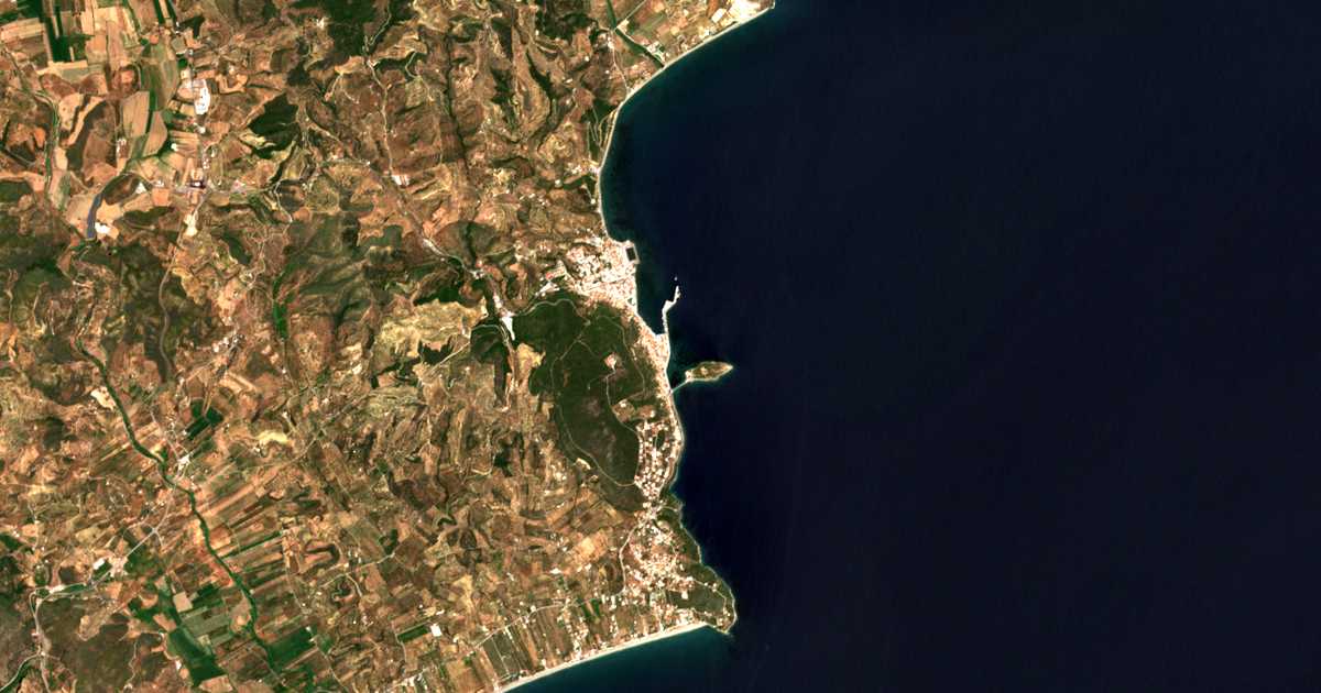 Satellitenkarte von Gythio