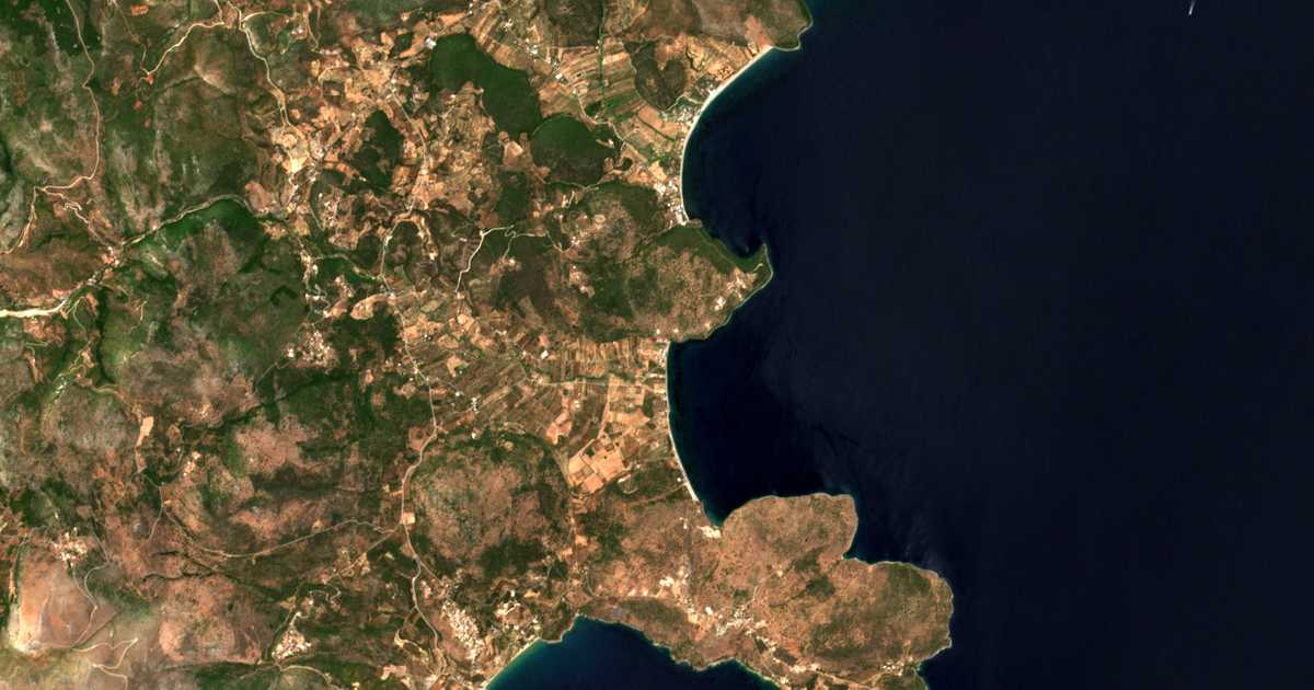 Satellitenkarte von Kamáres