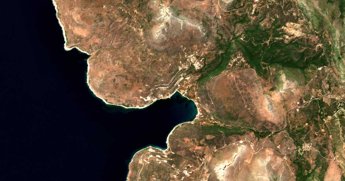 Satellitenkarte von Karavostasi Itilou Laconia