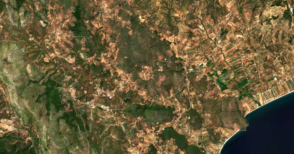 Satellitenkarte von Marathéa