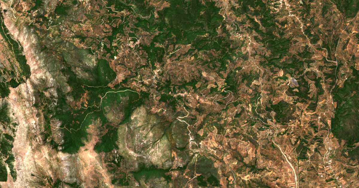 Satellitenkarte von Mélissa
