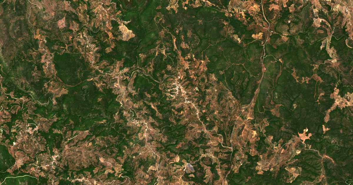 Satellitenkarte von Petrína