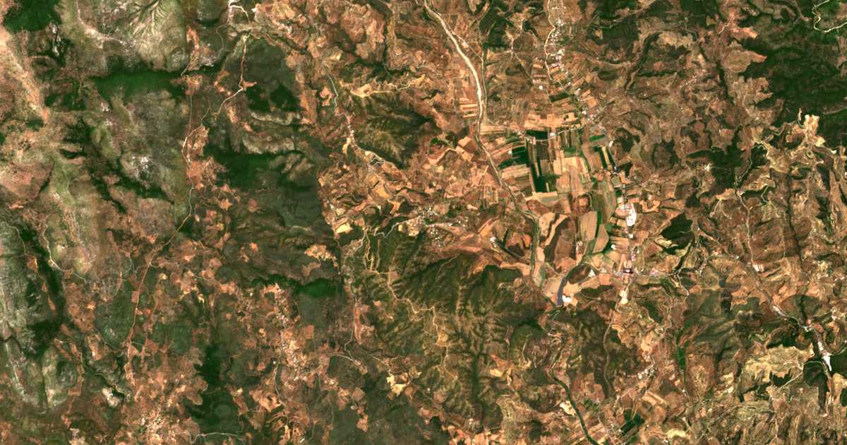 Satellitenkarte von Plátanos
