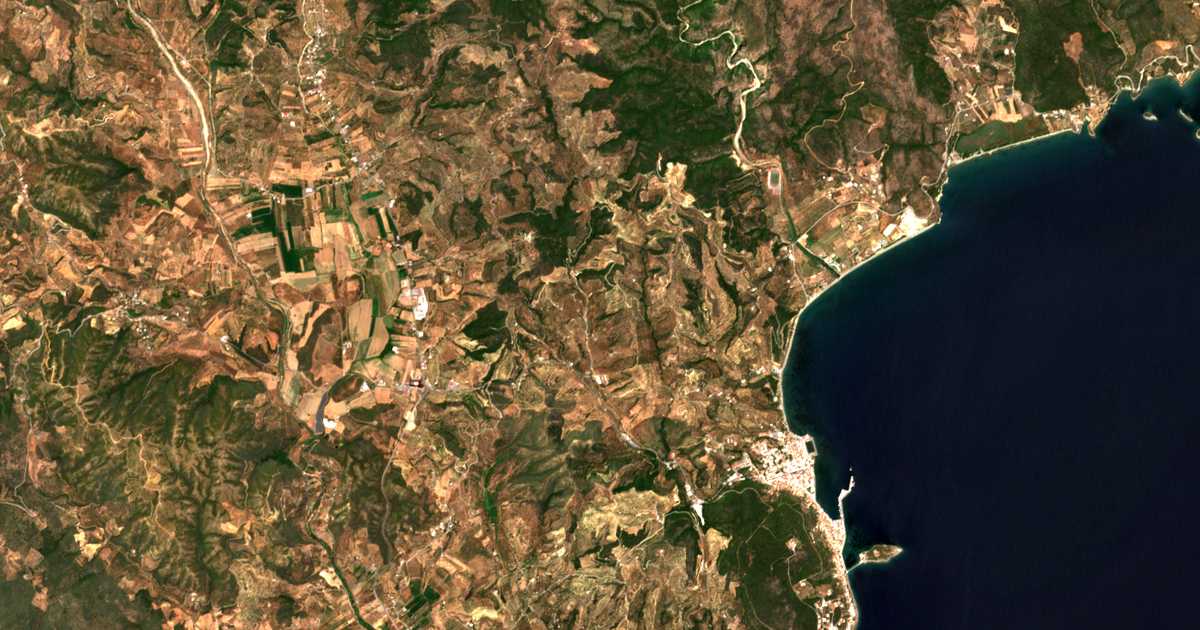 Satellitenkarte von Pritsiótiko