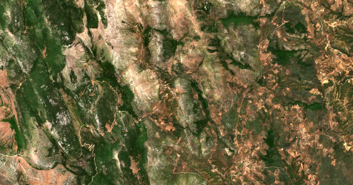 Satellitenkarte von Sidirókastron