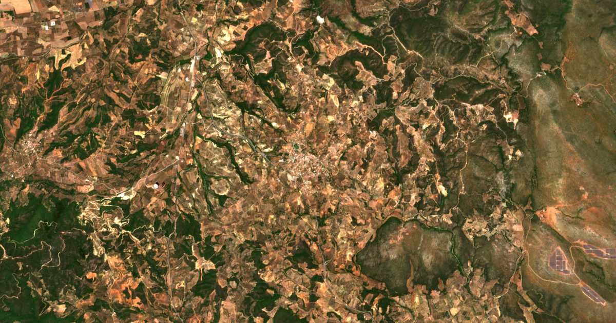 Satellitenkarte von Dáfnion