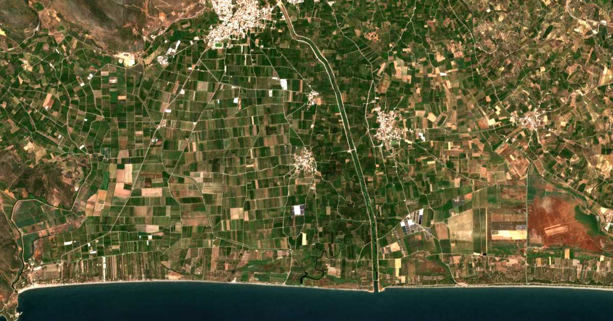 Satellitenkarte von Leímonas