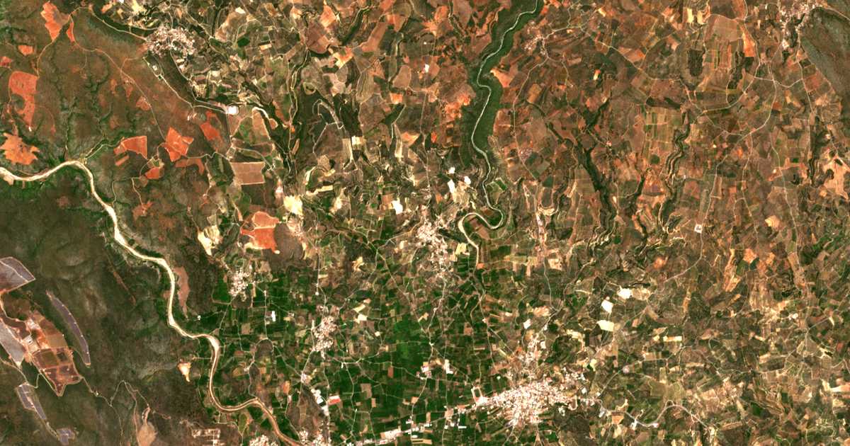 Satellitenkarte von Myrtéa