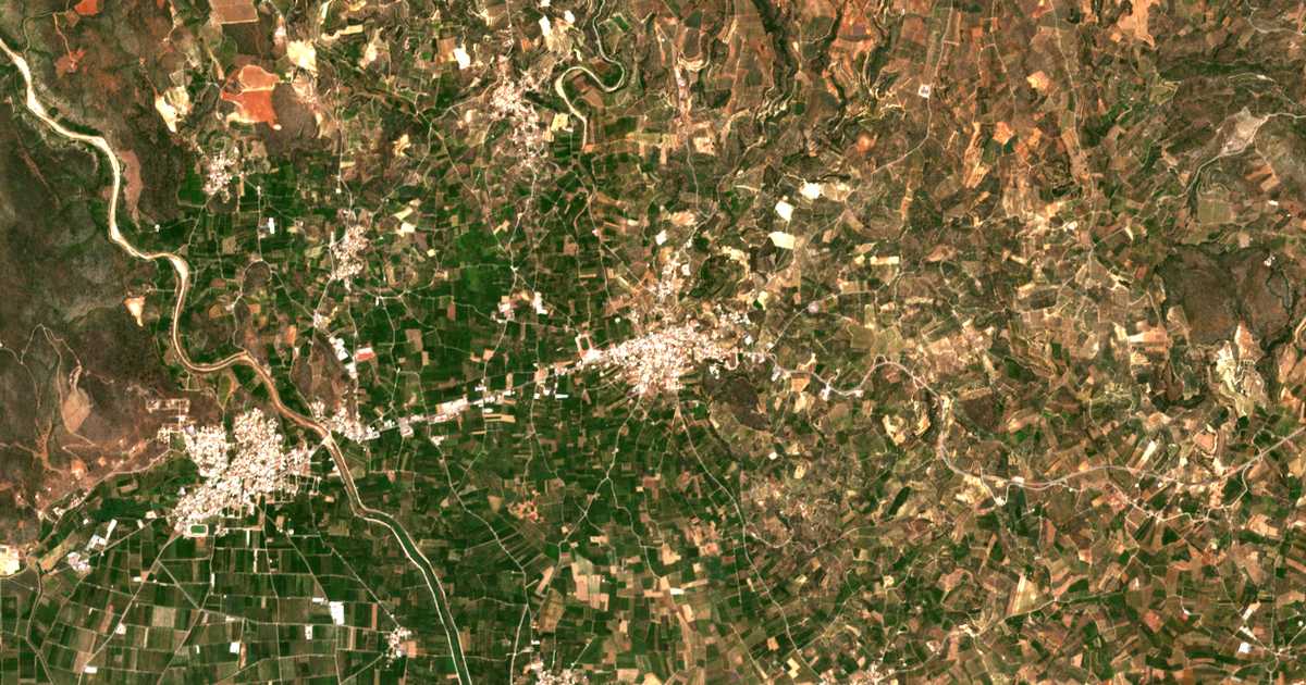 Satellitenkarte von Geraki