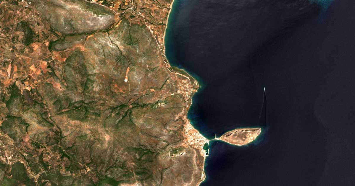 Satellitenkarte von Agía Kyriakí
