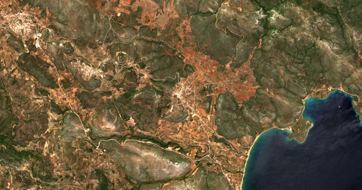 Satellitenkarte von Ágios Ioánnis