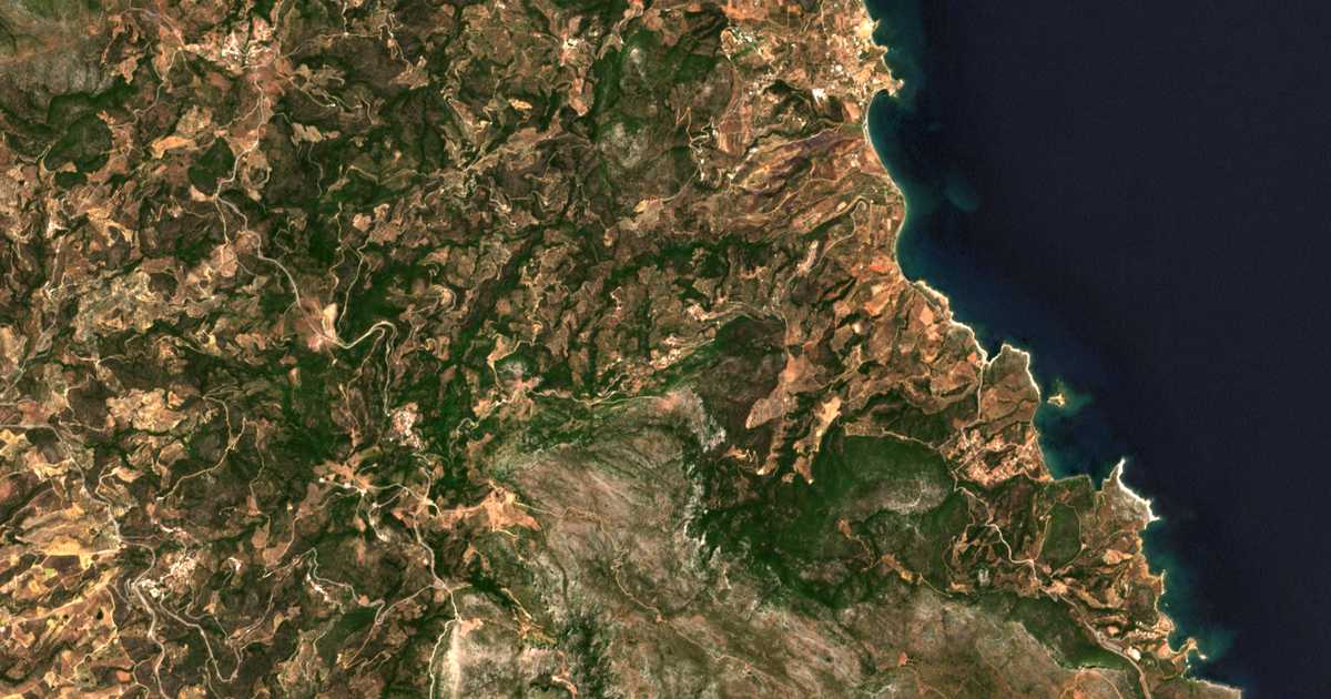 Satellitenkarte von Foútia