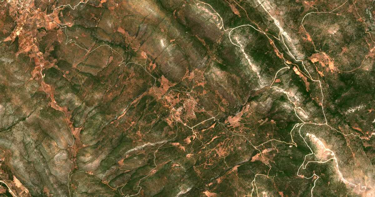 Satellitenkarte von Koupiá