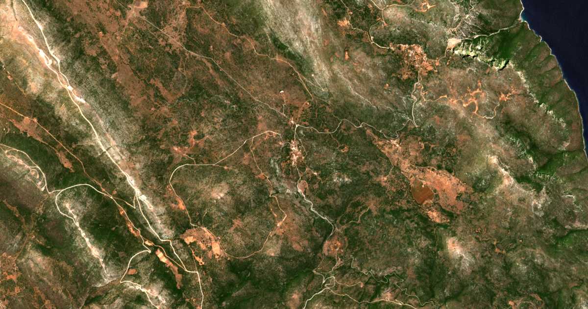 Satellitenkarte von Lampókampos