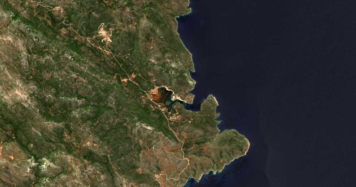 Satellitenkarte von Limín Iérakos