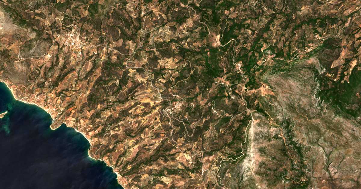 Satellitenkarte von Pantánassa