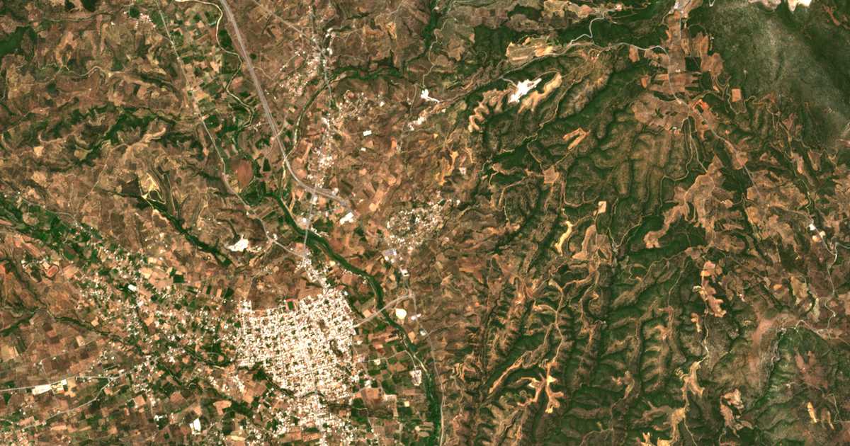 Satellitenkarte von Afisíon