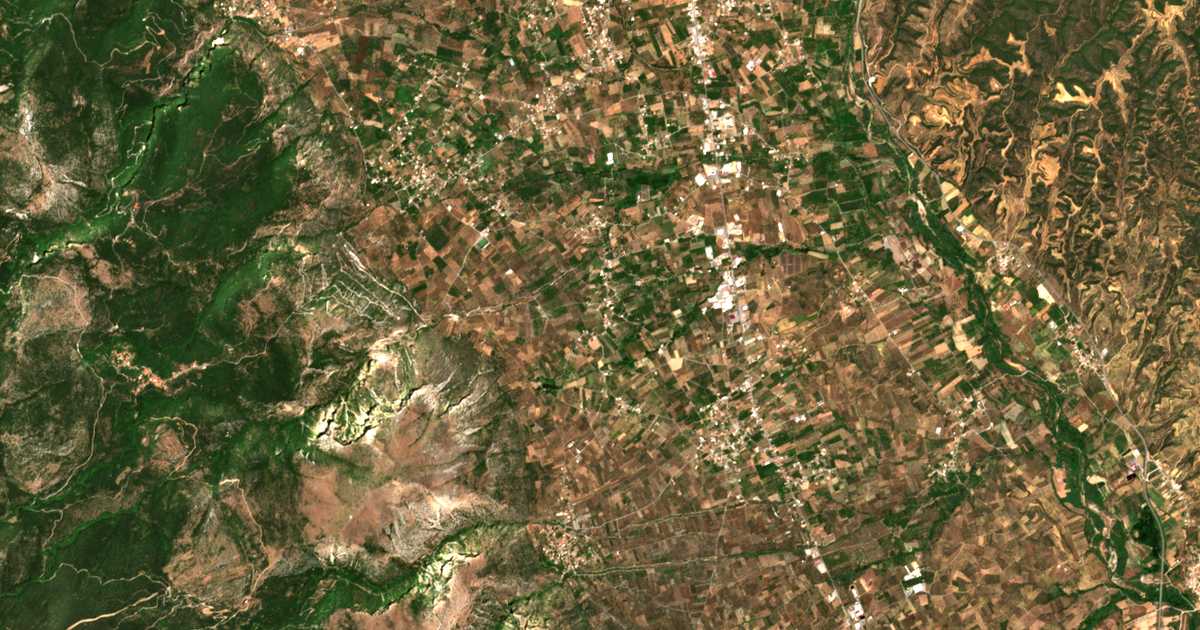 Satellitenkarte von Goúnaris