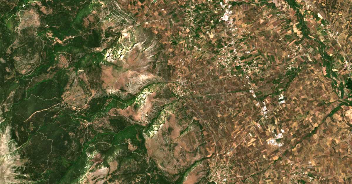Satellitenkarte von Kalývia Sochás