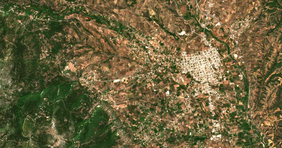 Satellitenkarte von Palaiológio