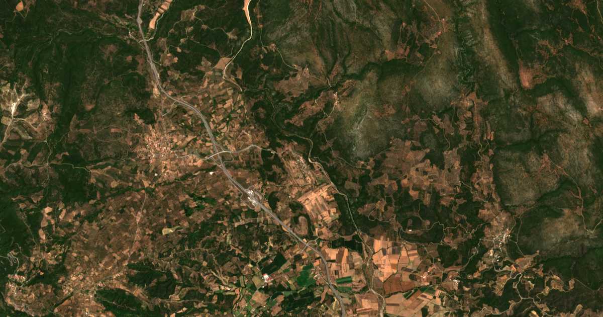 Satellitenkarte von Pardálion