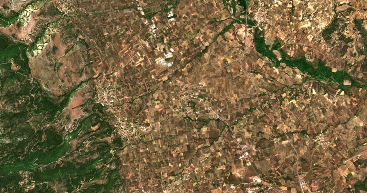 Satellitenkarte von Trapezontí