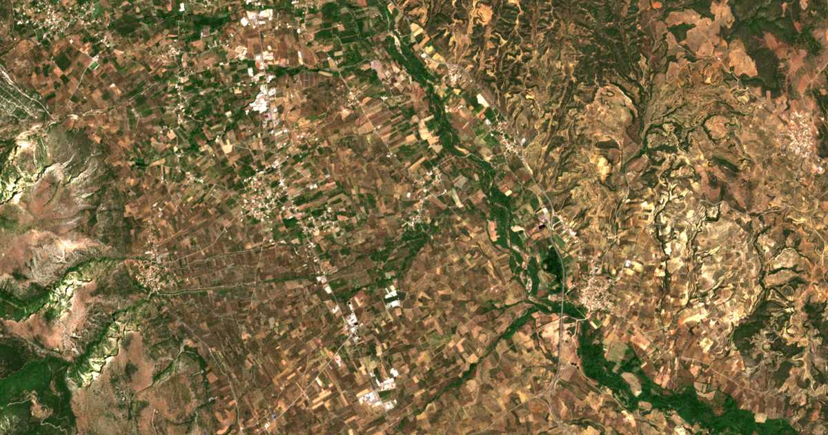 Satellitenkarte von Vafeión