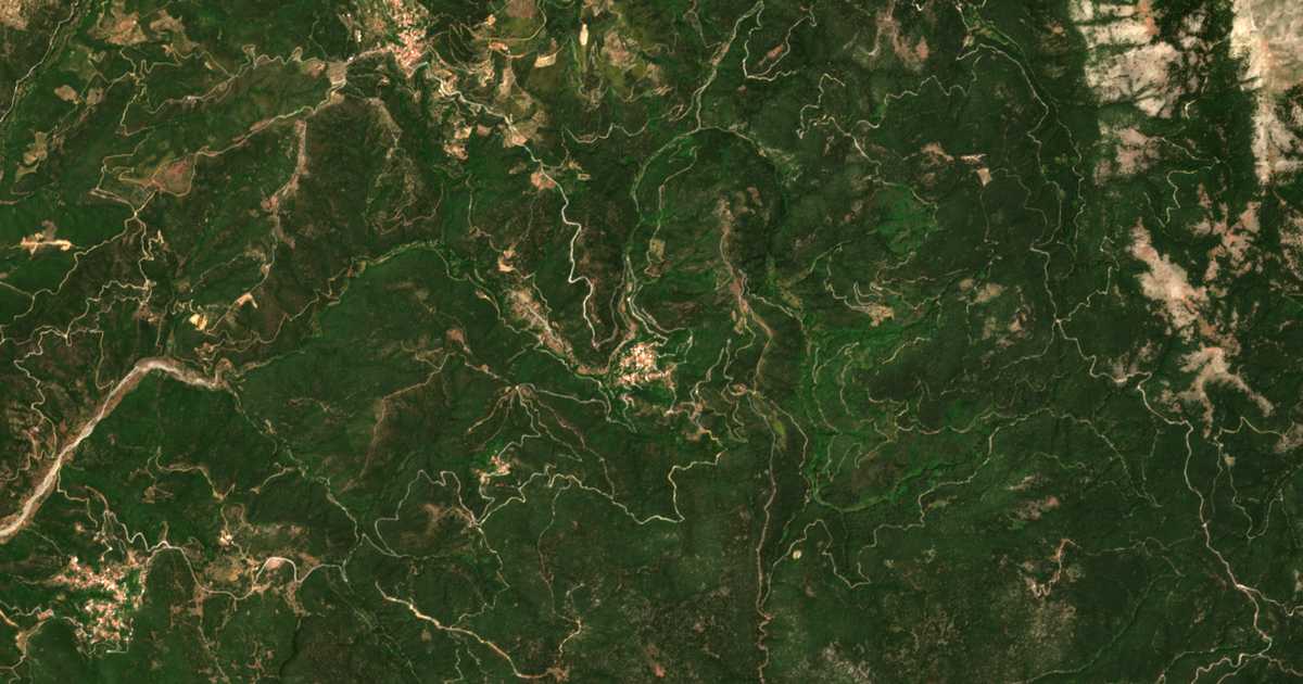 Satellitenkarte von Vamvakoú
