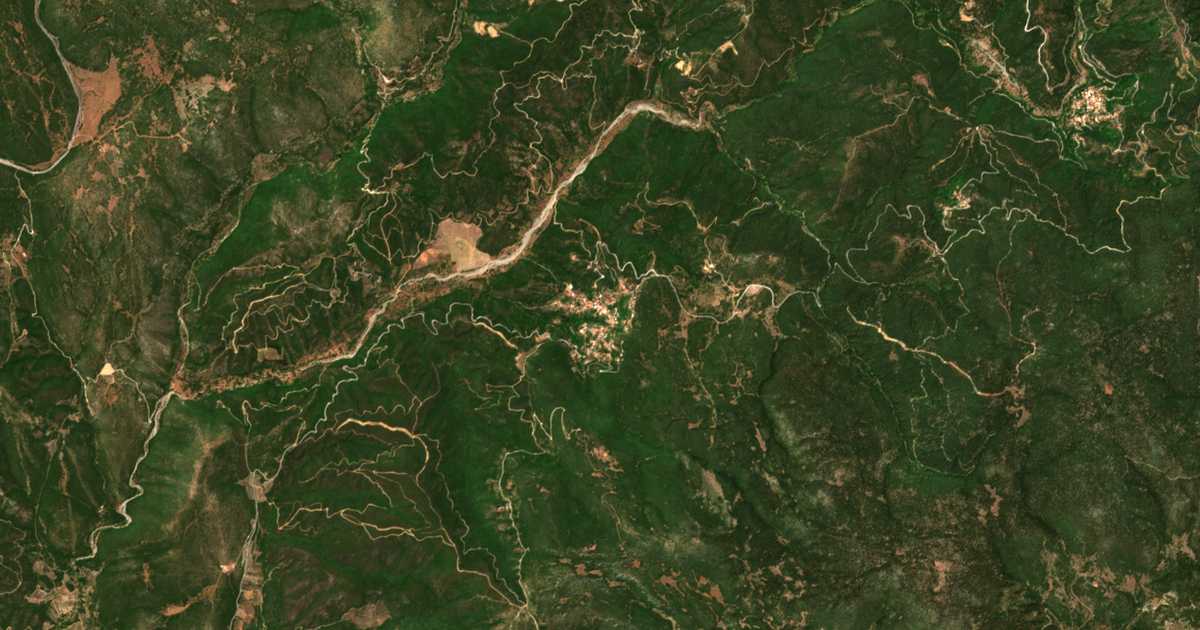 Satellitenkarte von Vrésthena
