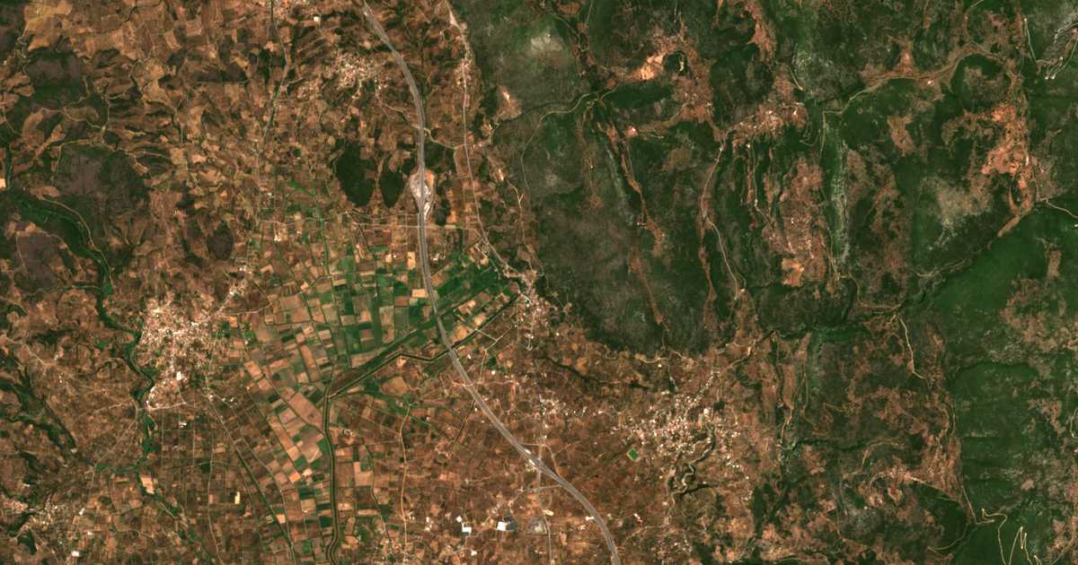 Satellitenkarte von Agios Floros