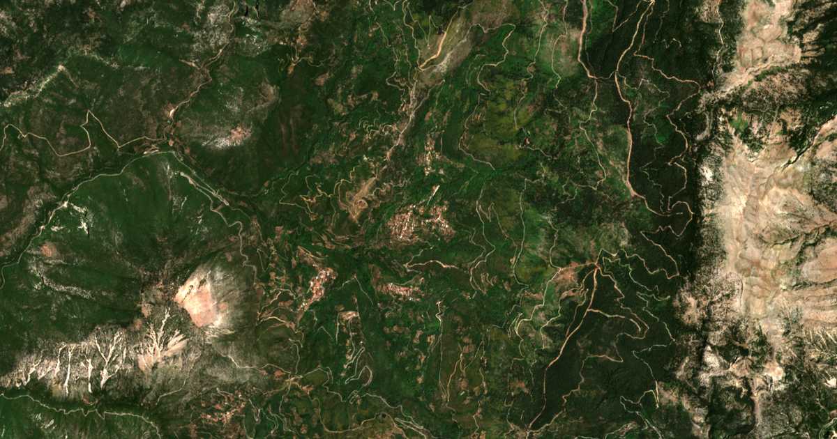 Satellitenkarte von Alagonía
