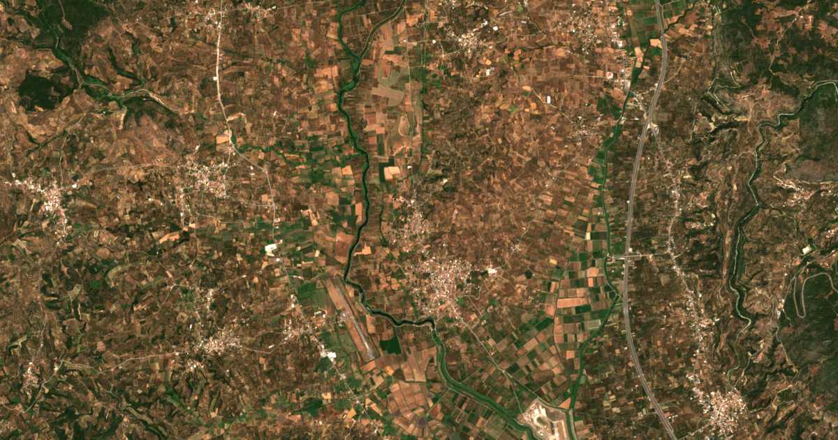Satellitenkarte von Ámmos