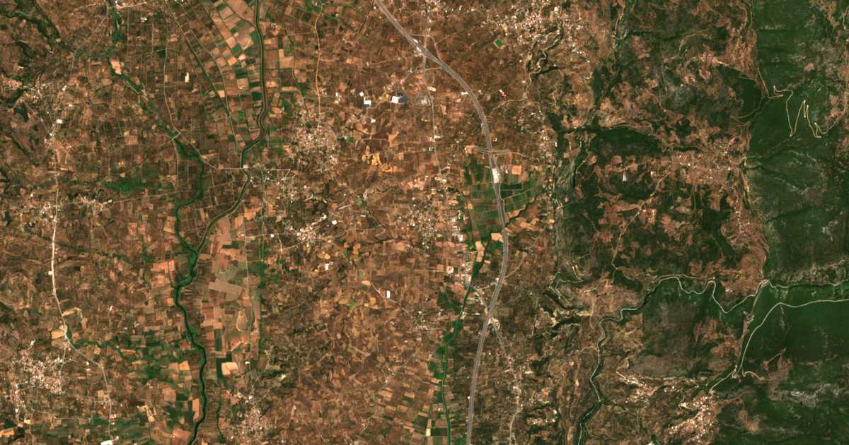 Satellitenkarte von Ariochórion