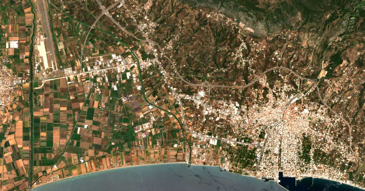 Satellitenkarte von Aspróchoma