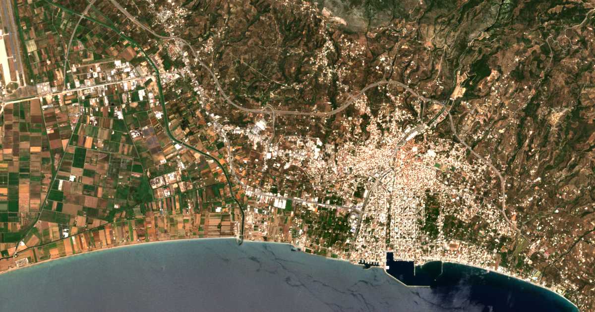 Satellitenkarte von Filothéi