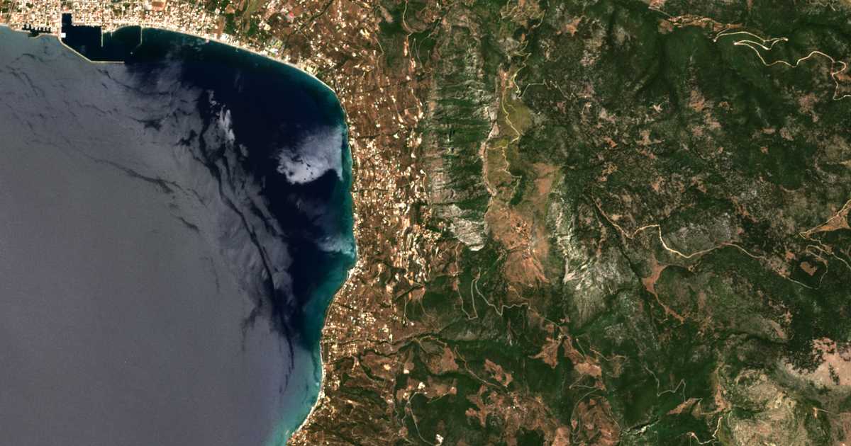 Satellitenkarte von Káto Vérga