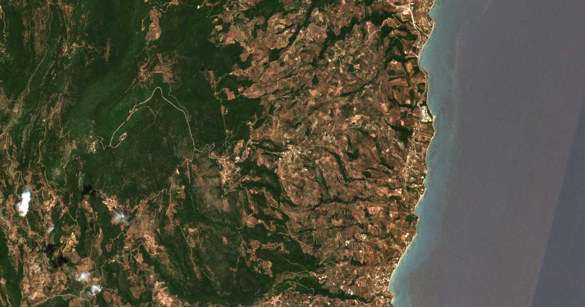 Satellitenkarte von Achladochórion