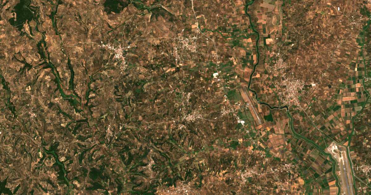 Satellitenkarte von Agriliá