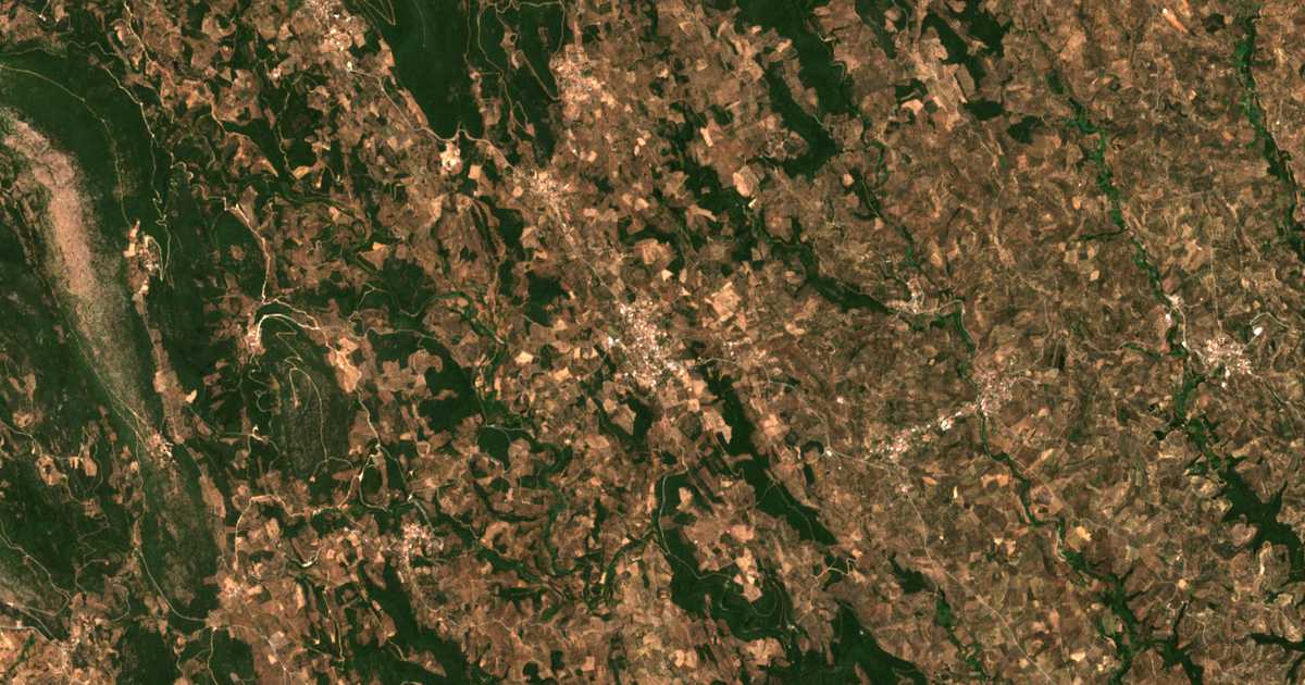 Satellitenkarte von Aristoménis