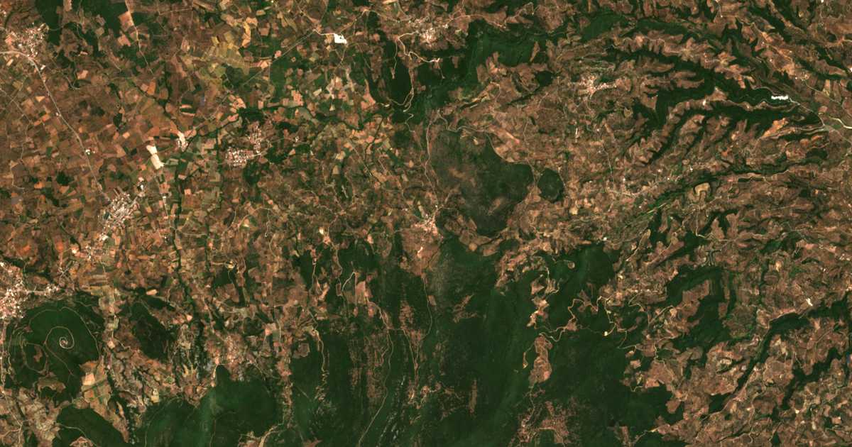 Satellitenkarte von Kalochórion