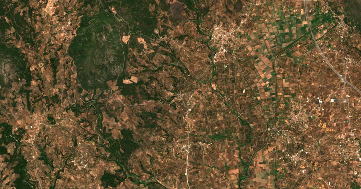 Satellitenkarte von Lámpaina