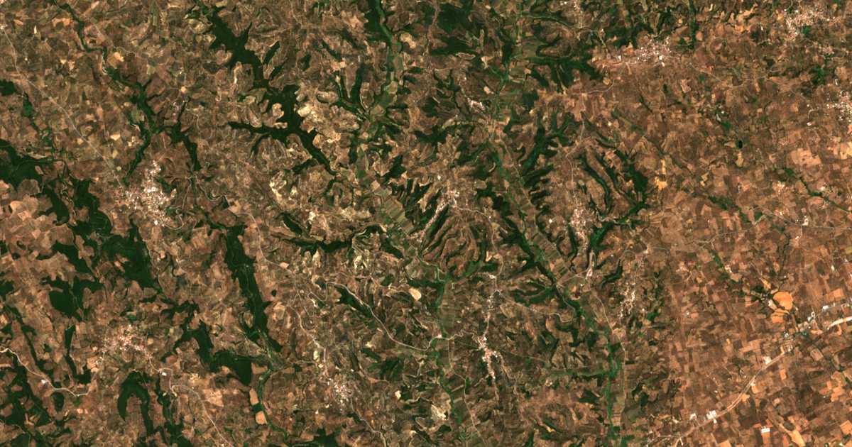 Satellitenkarte von Lefkochóra