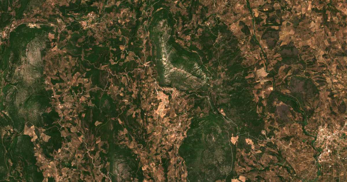 Satellitenkarte von Mavrommátion
