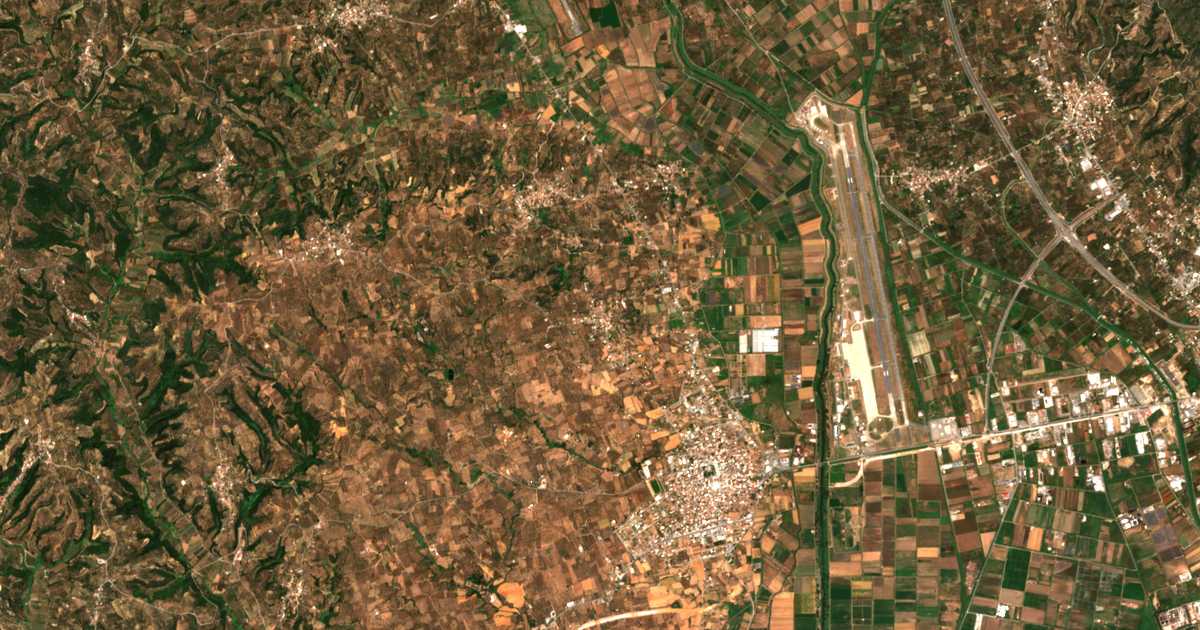 Satellitenkarte von Mavrommátion