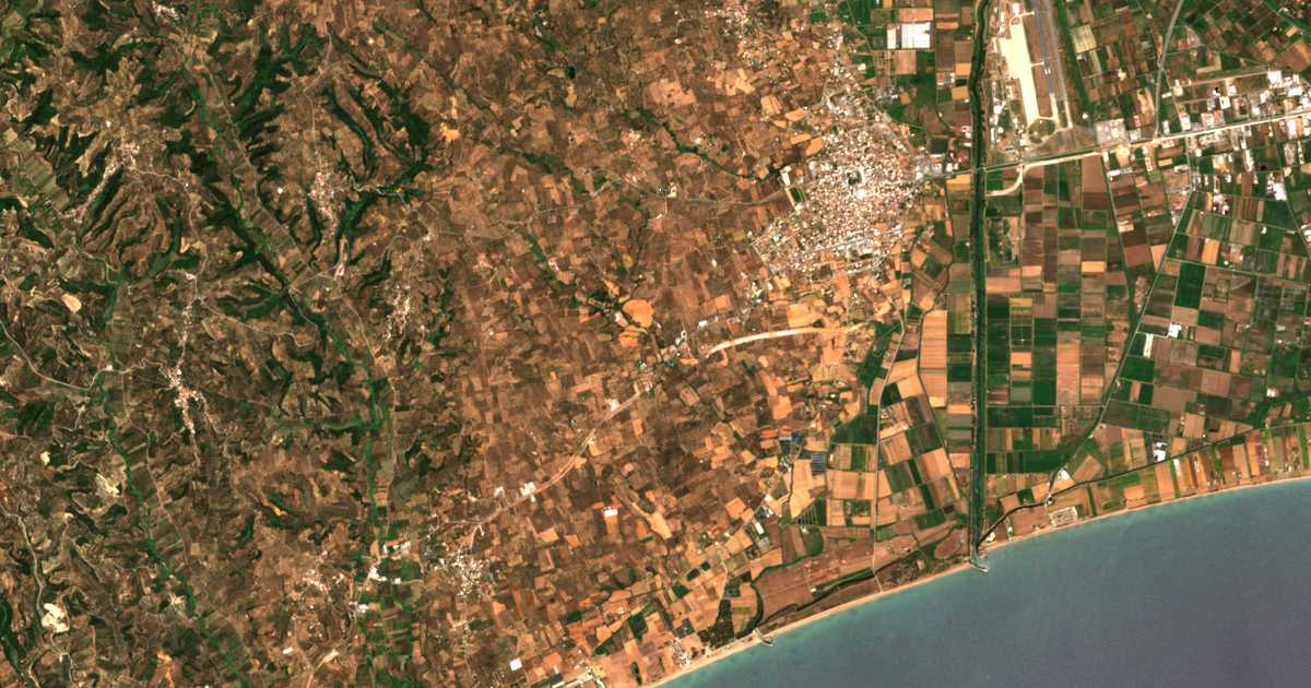 Satellitenkarte von Mylonás
